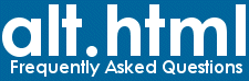 HTML Frequently Asked Questions